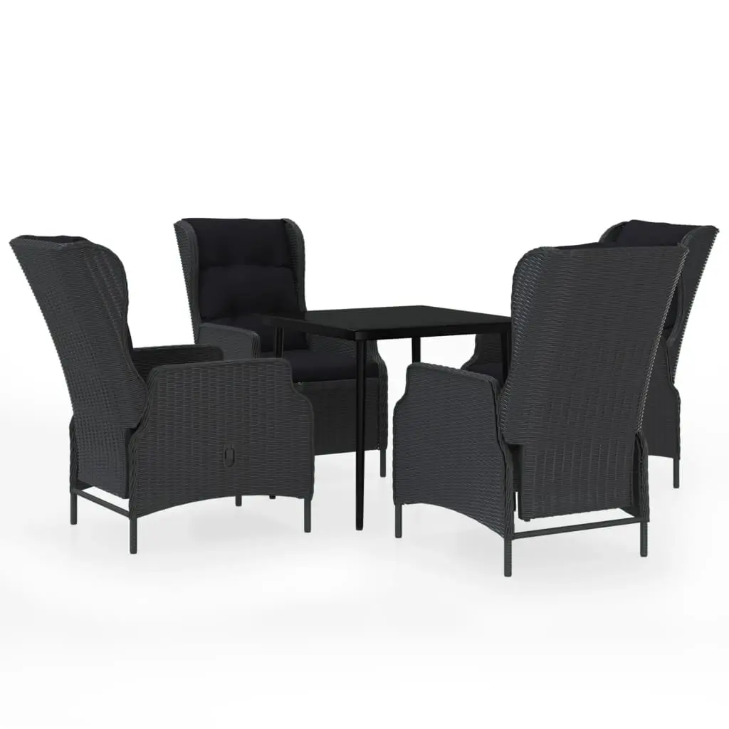 5 Piece Garden Dining Set Dark Grey 3099656 - Furniture