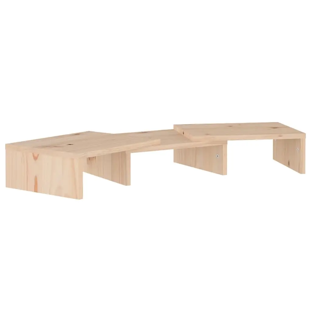 Monitor Stand 60x24x10.5 cm Solid Wood Pine 813934 - Electronics