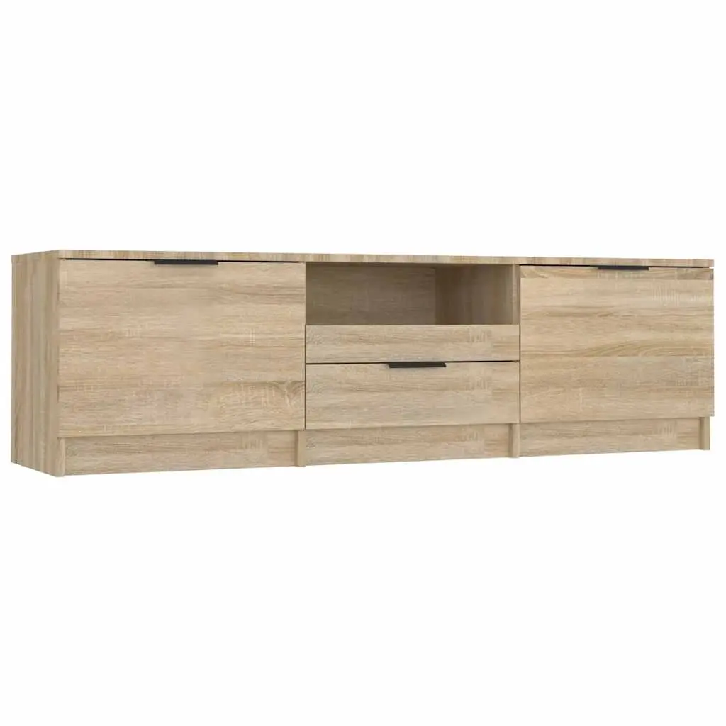 TV Cabinet Sonoma Oak 140x35x40 cm Engineered Wood 811451 - Furniture