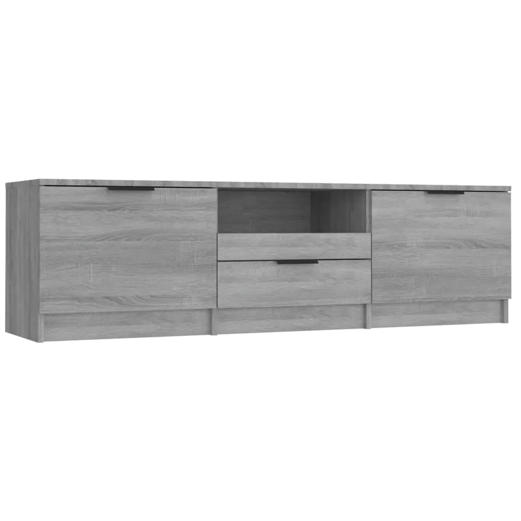 TV Cabinet Grey Sonoma 140x35x40 cm Engineered Wood 817112 - Furniture