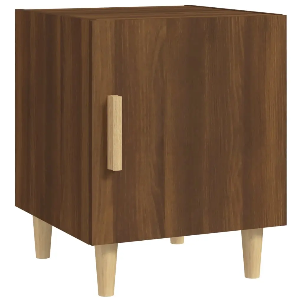 Bedside Cabinet Brown Oak Engineered Wood 817313 - Furniture