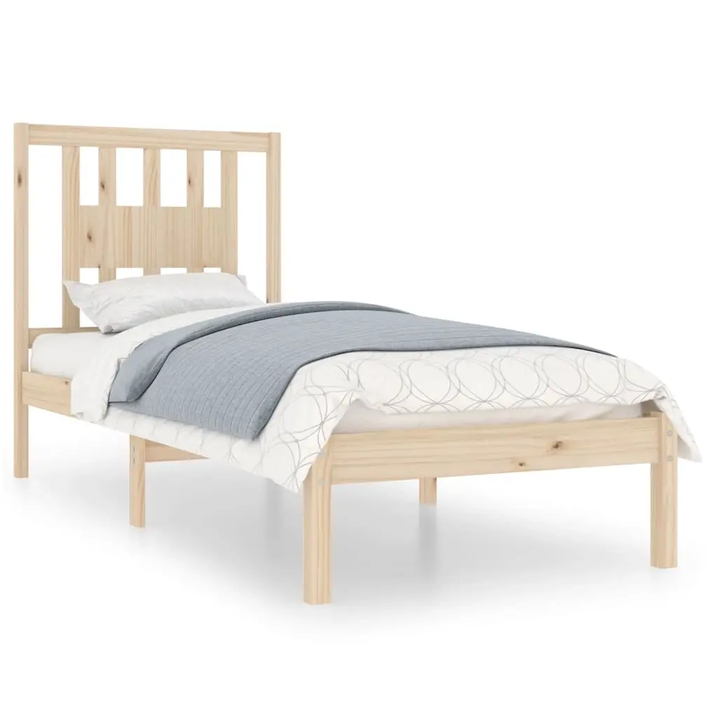 Bed Frame without Mattress Solid Wood 90x190 cm 3104028 - Furniture
