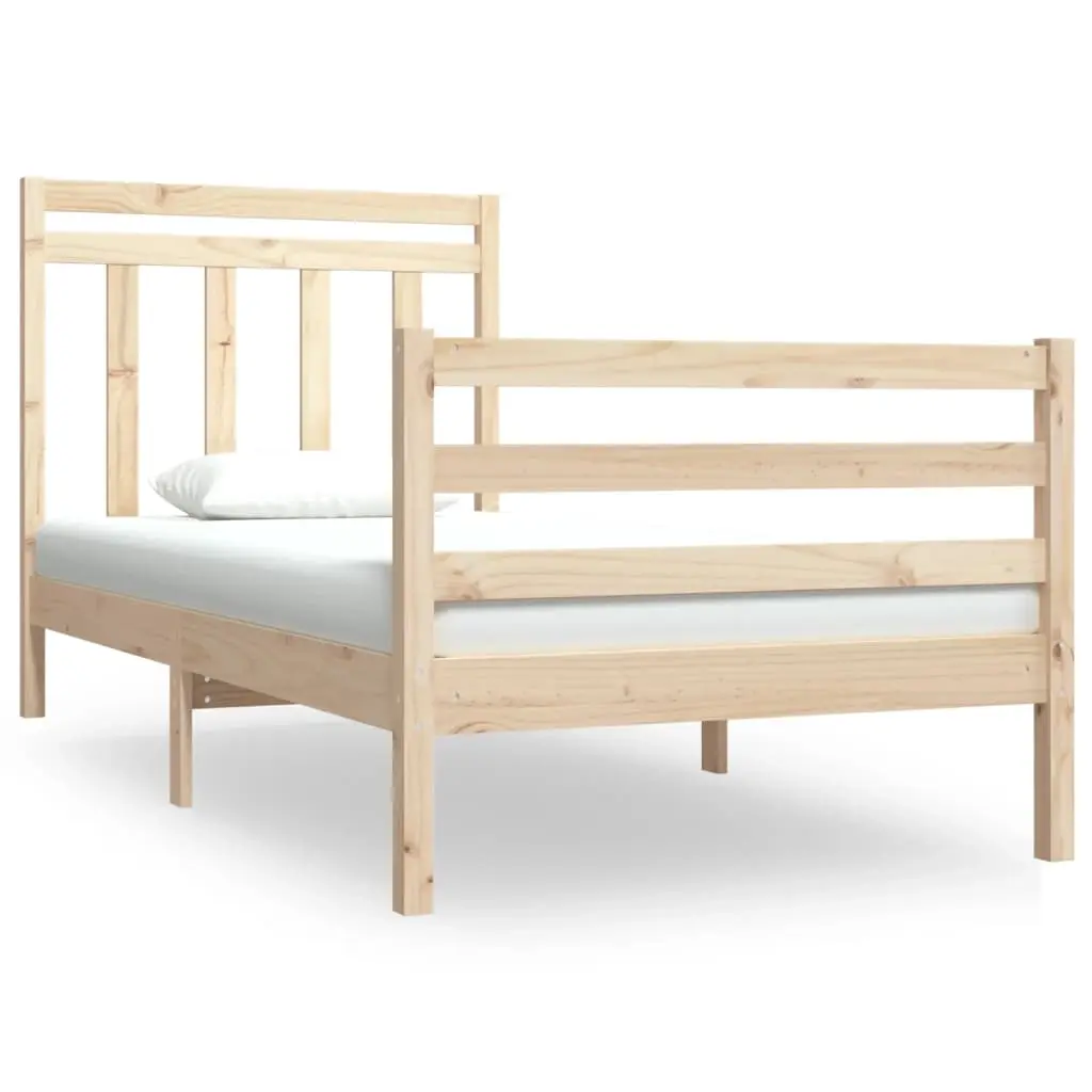 Bed Frame without Mattress 90x190 cm Solid Wood 3105280 - Furniture