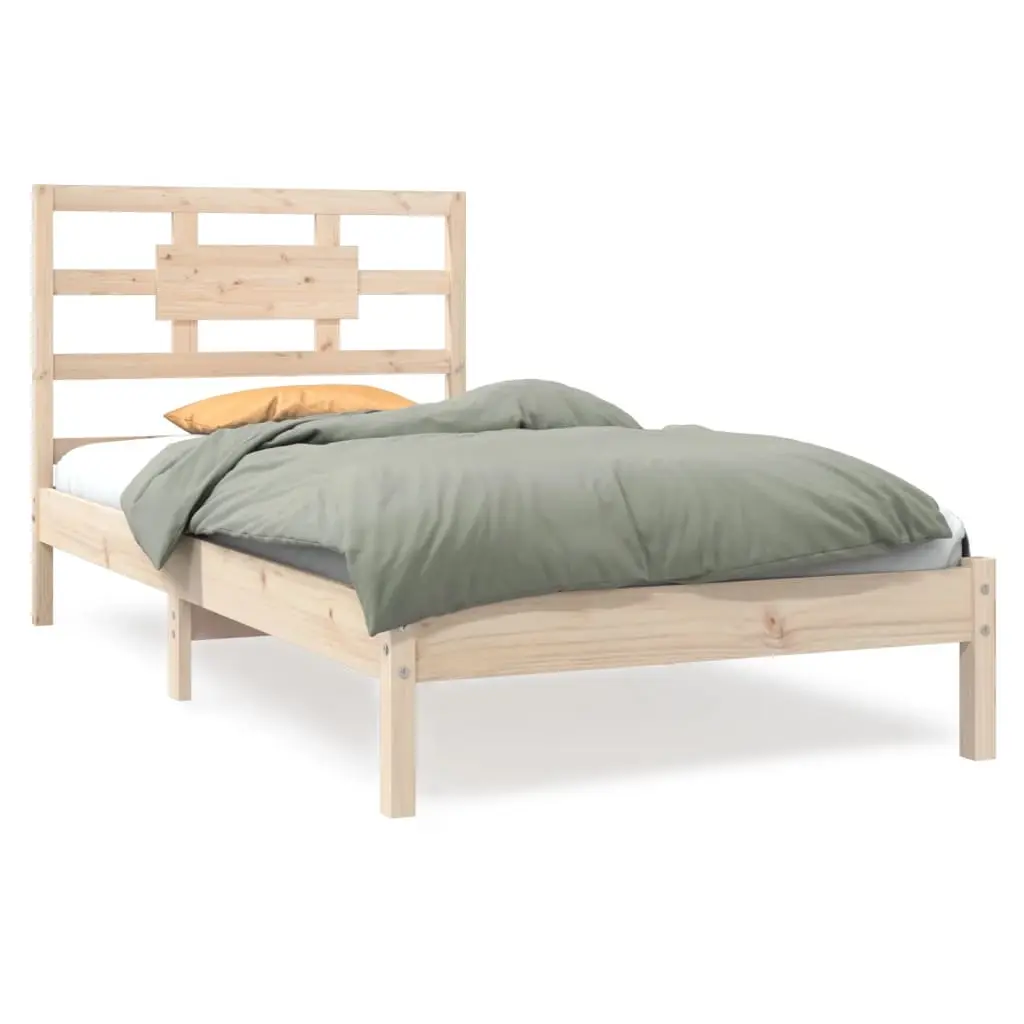 Bed Frame without Mattress 90x190 cm Solid Wood 3105630 - Furniture