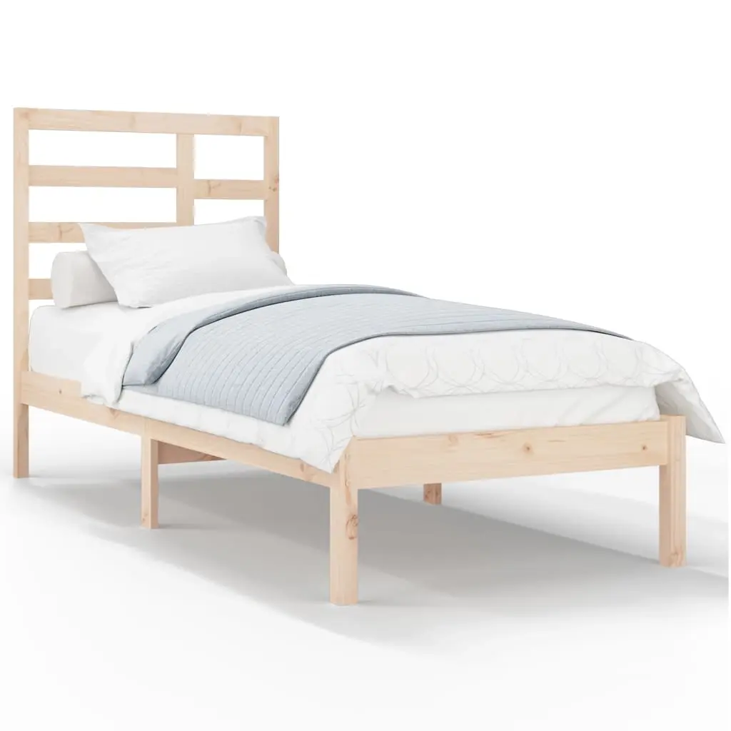 Bed Frame without Mattress Solid Wood 90x190 cm 3105760 - Furniture