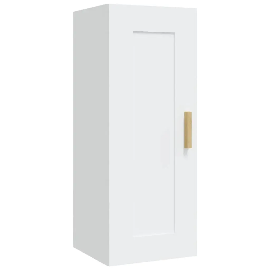 Wall Cabinet White 35x34x90 cm Engineered Wood 812465 - Furniture