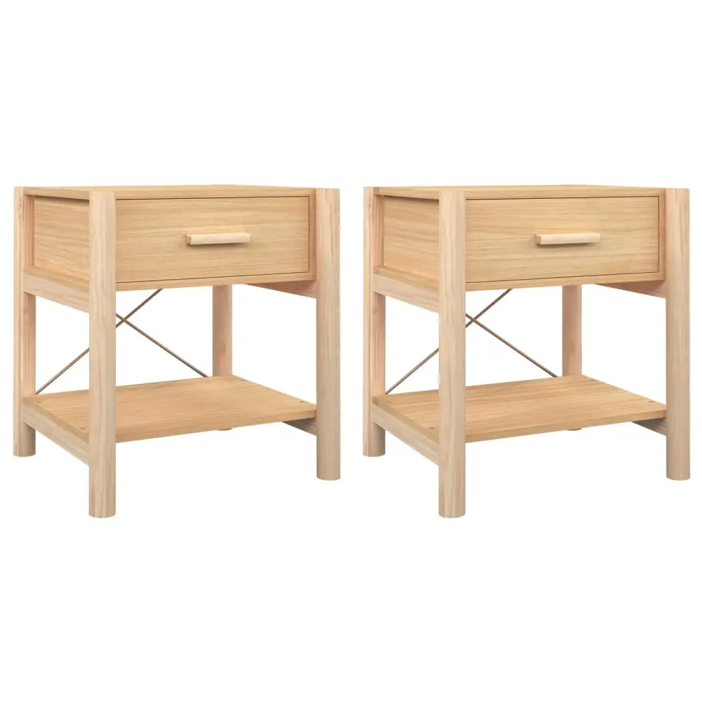 Bedside Tables 2pcs 42x38x45 cm Engineered Wood 345659 - Furniture