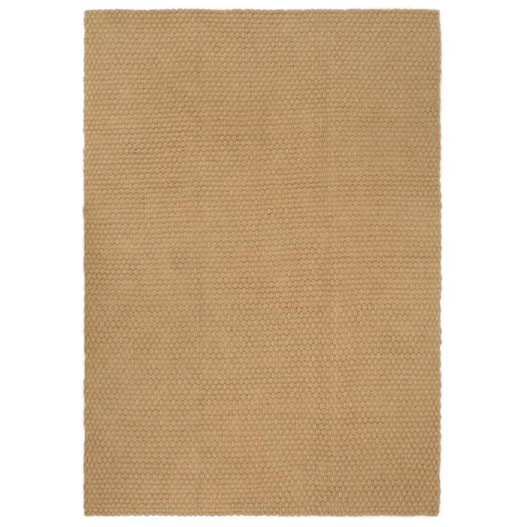 Rug Rectangular Natural 160x230 cm Jute 345102 - Home & Garden