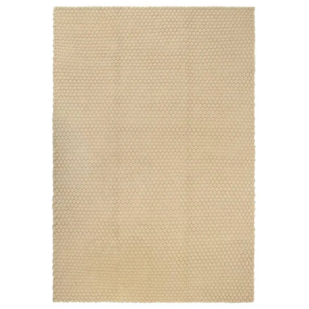 Rug Rectangular Natural 80x160 cm Cotton 345110 - Home & Garden