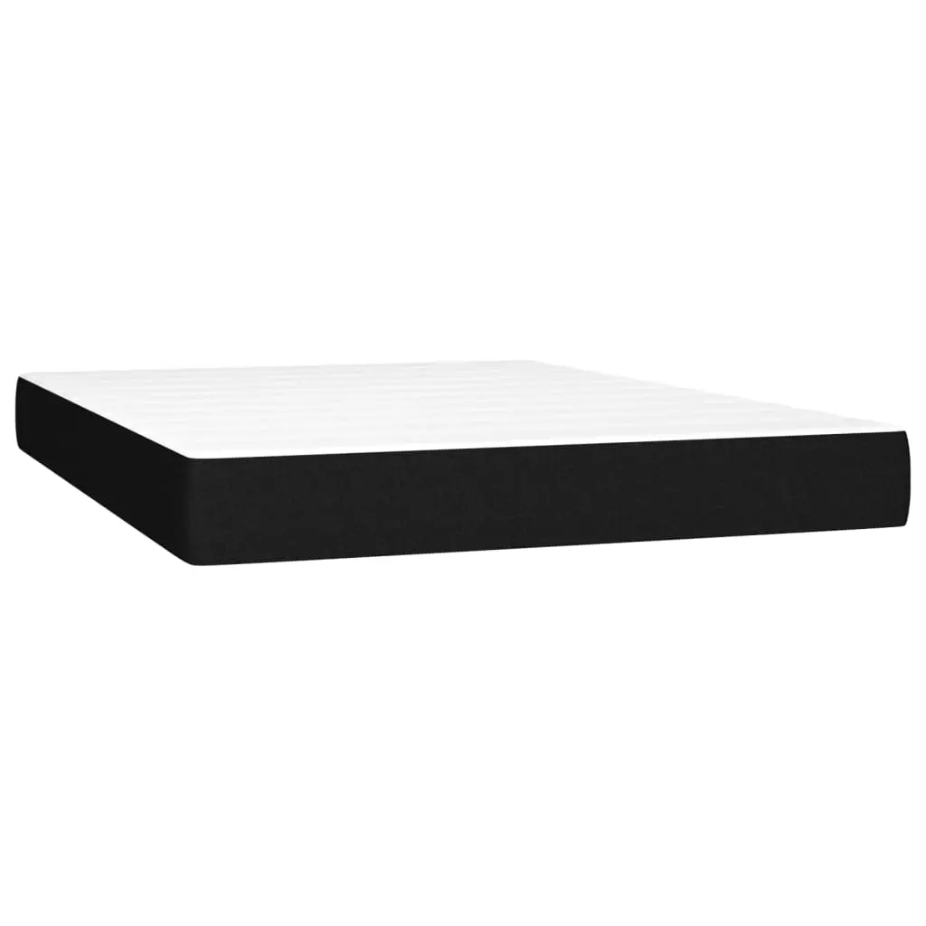 Pocket Spring Bed Mattress Medium Black 137x190x20 cm Fabric 347872 - Furniture