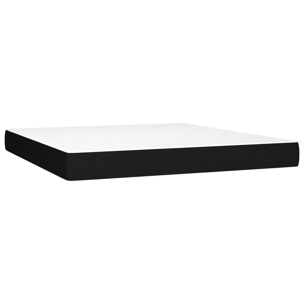 Pocket Spring Bed Mattress Medium Black 153x203x20 cm Queen Size Fabric 347880 - Furniture