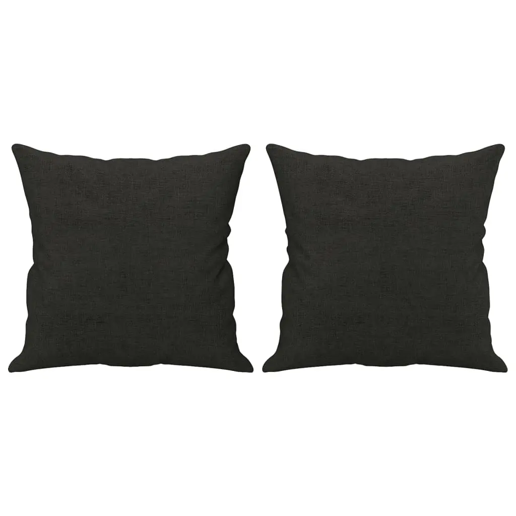 Throw Pillows 2 pcs Black 40x40 cm Fabric 349475 - Home & Garden