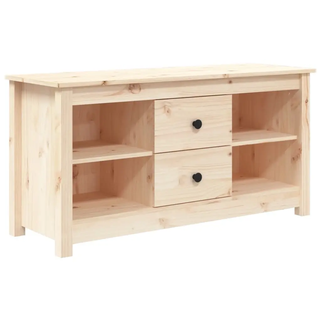 TV Cabinet 103x36.5x52 cm Solid Wood Pine 814569 - Furniture