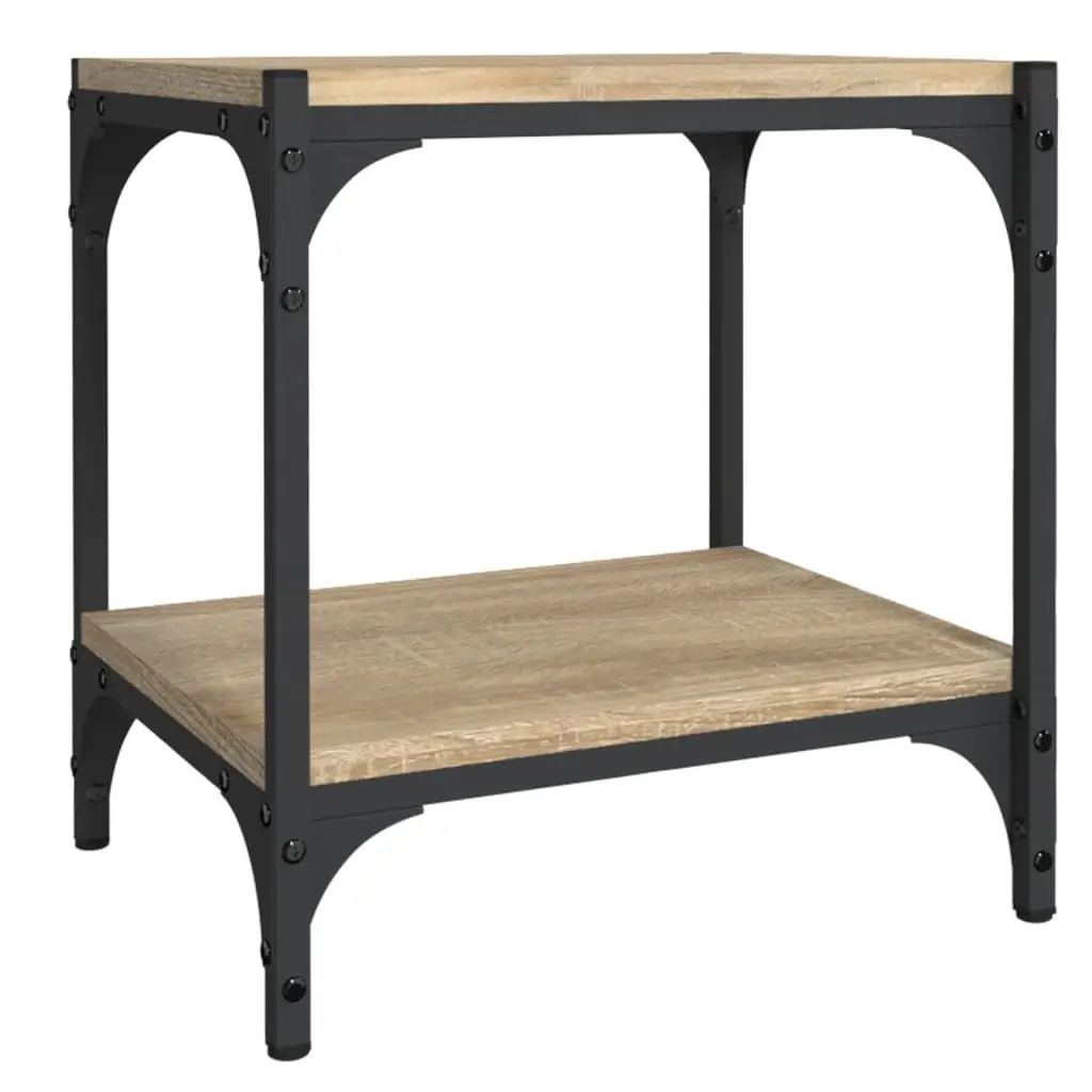 TV Cabinet Sonoma Oak 40x33x41 cm Engineered Wood and Steel 819303 - Furniture