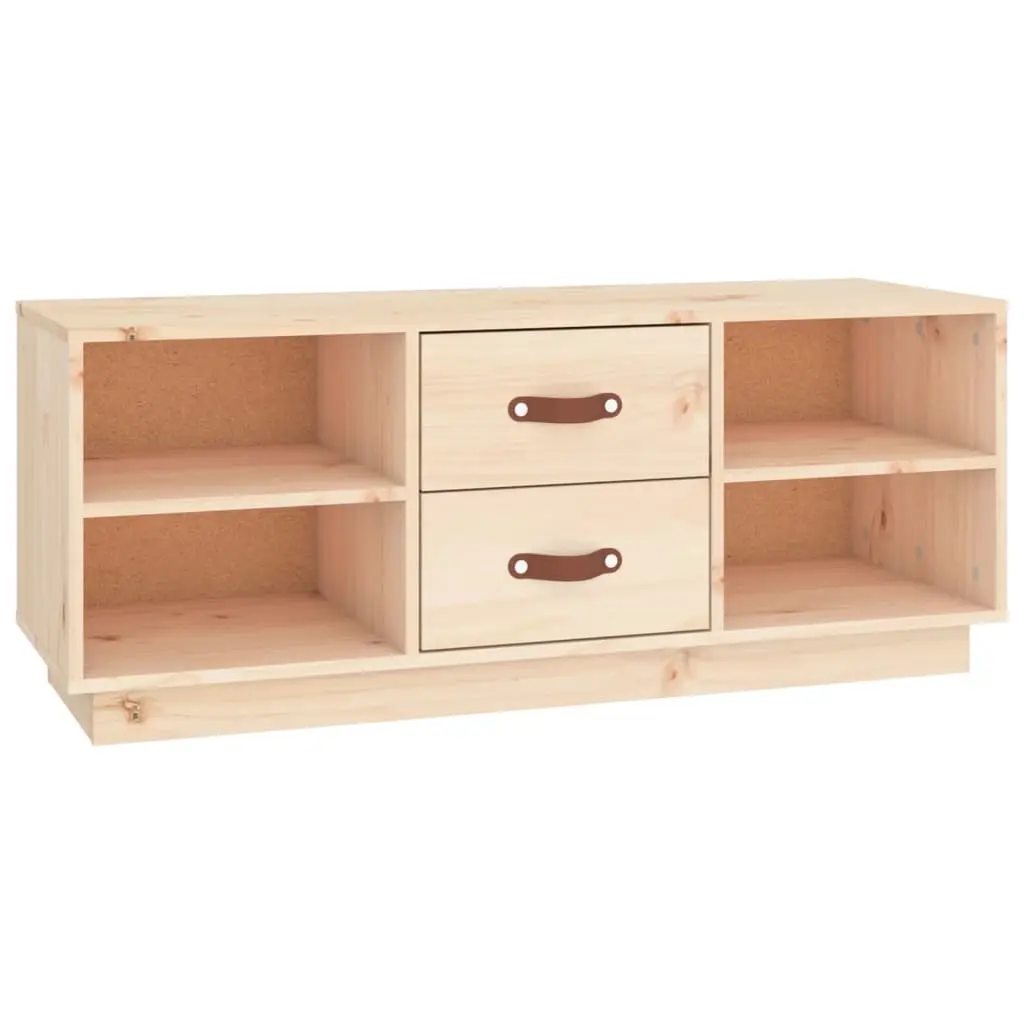TV Cabinet 100x34x40 cm Solid Wood Pine 818225 - Furniture
