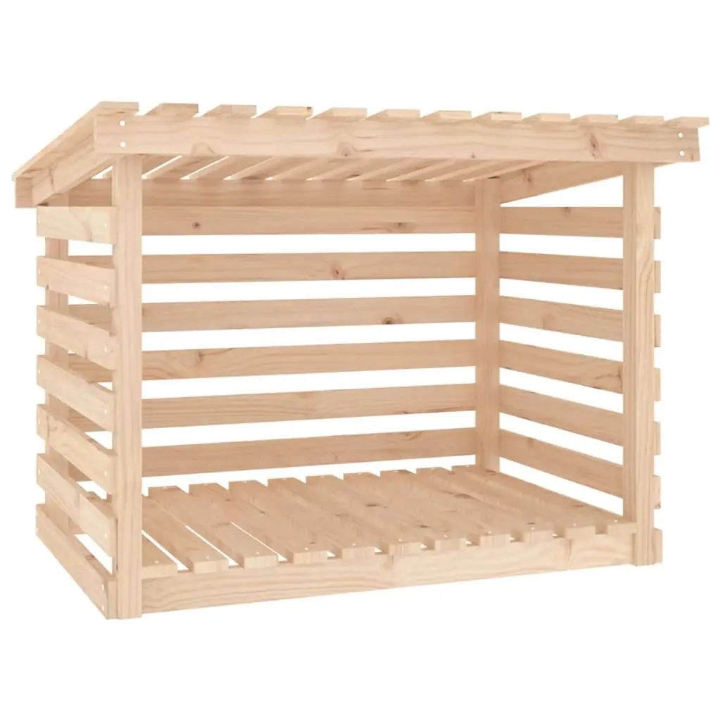 Firewood Rack 108x73x79 cm Solid Wood Pine 822227 - Home & Garden