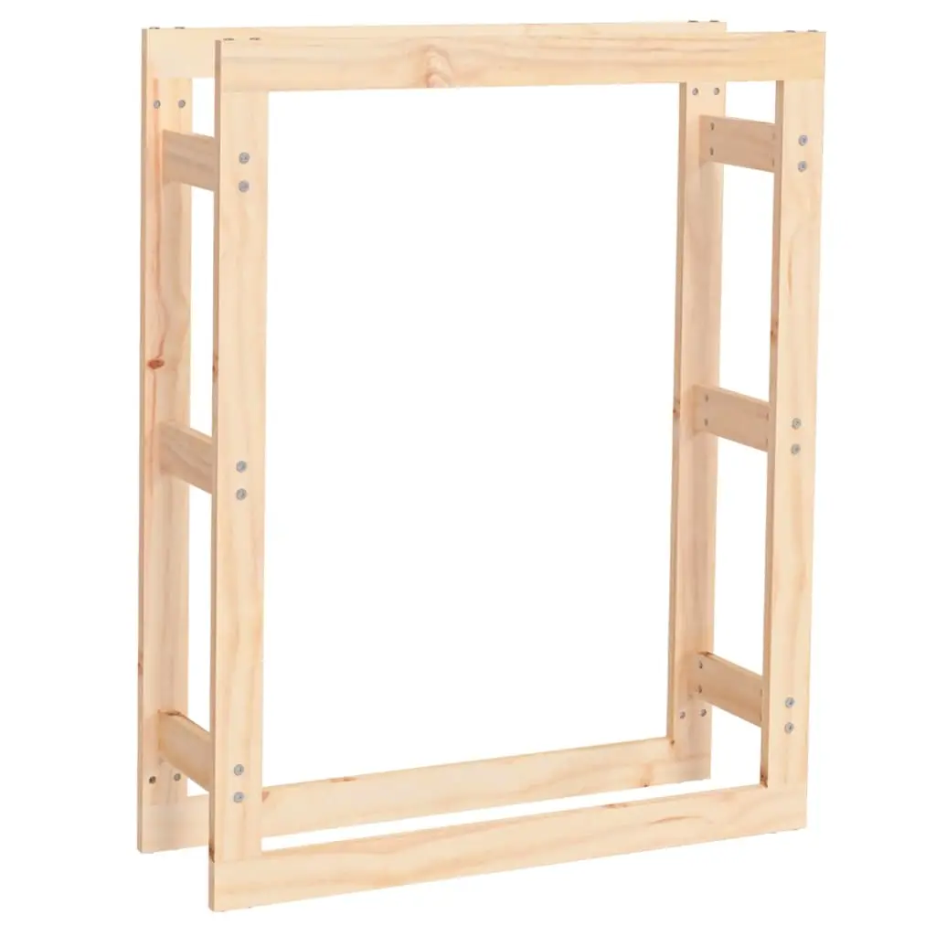 Firewood Rack 80x25x100 cm Solid Wood Pine 822417 - Home & Garden