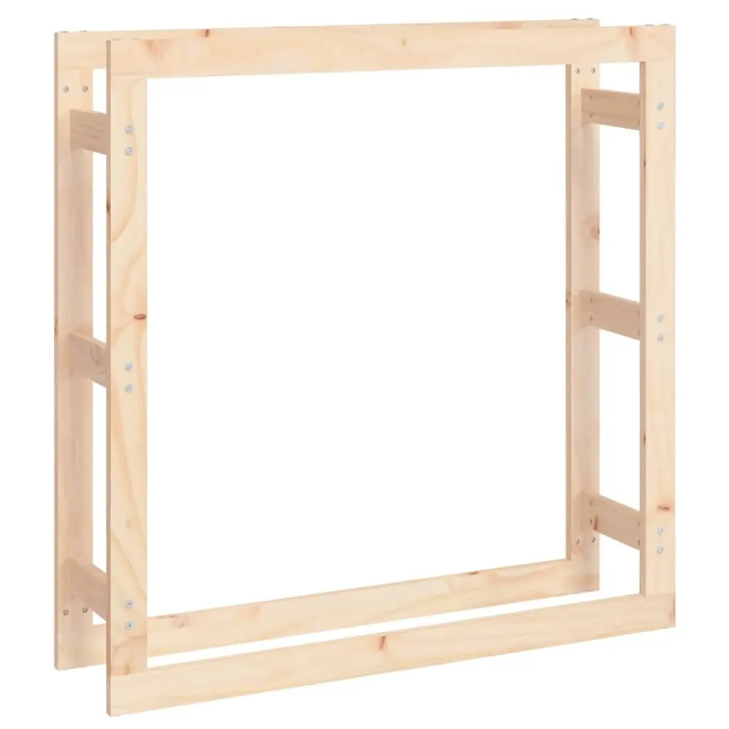 Firewood Rack 100x25x100 cm Solid Wood Pine 822422 - Home & Garden