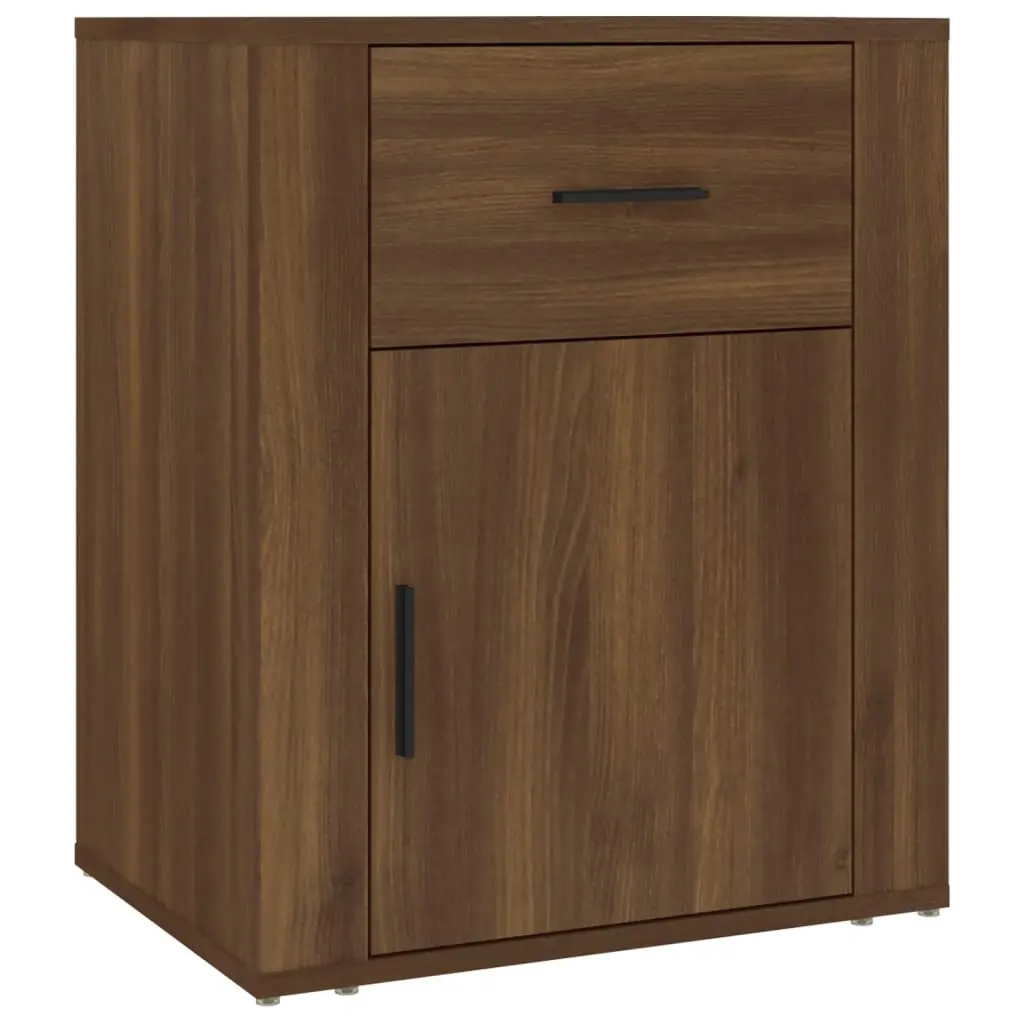 Bedside Cabinet Brown Oak 50x36x60 cm Engineered Wood 816727 - Furniture