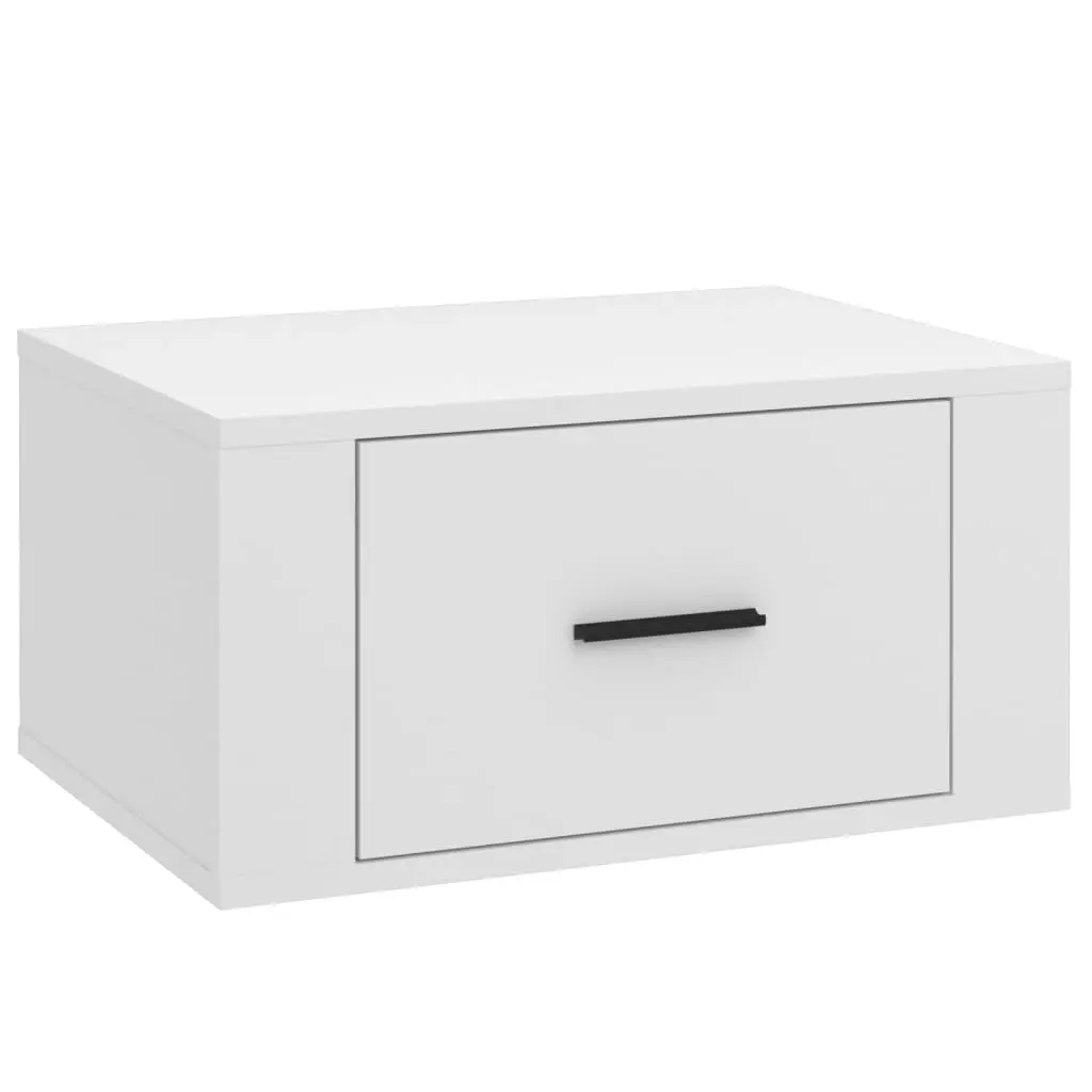 Wall-mounted Bedside Cabinet White 50x36x25 cm 816840
