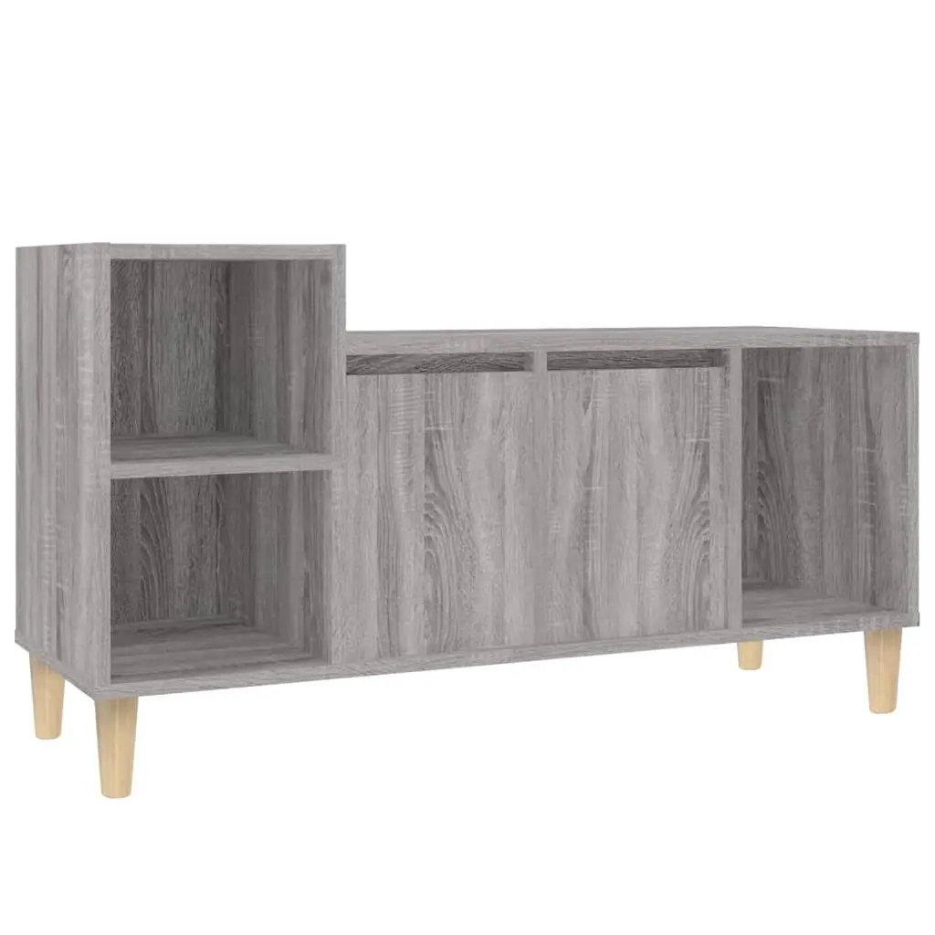 TV Cabinet Grey Sonoma 100x35x55 cm Engineered Wood 821178 - Furniture