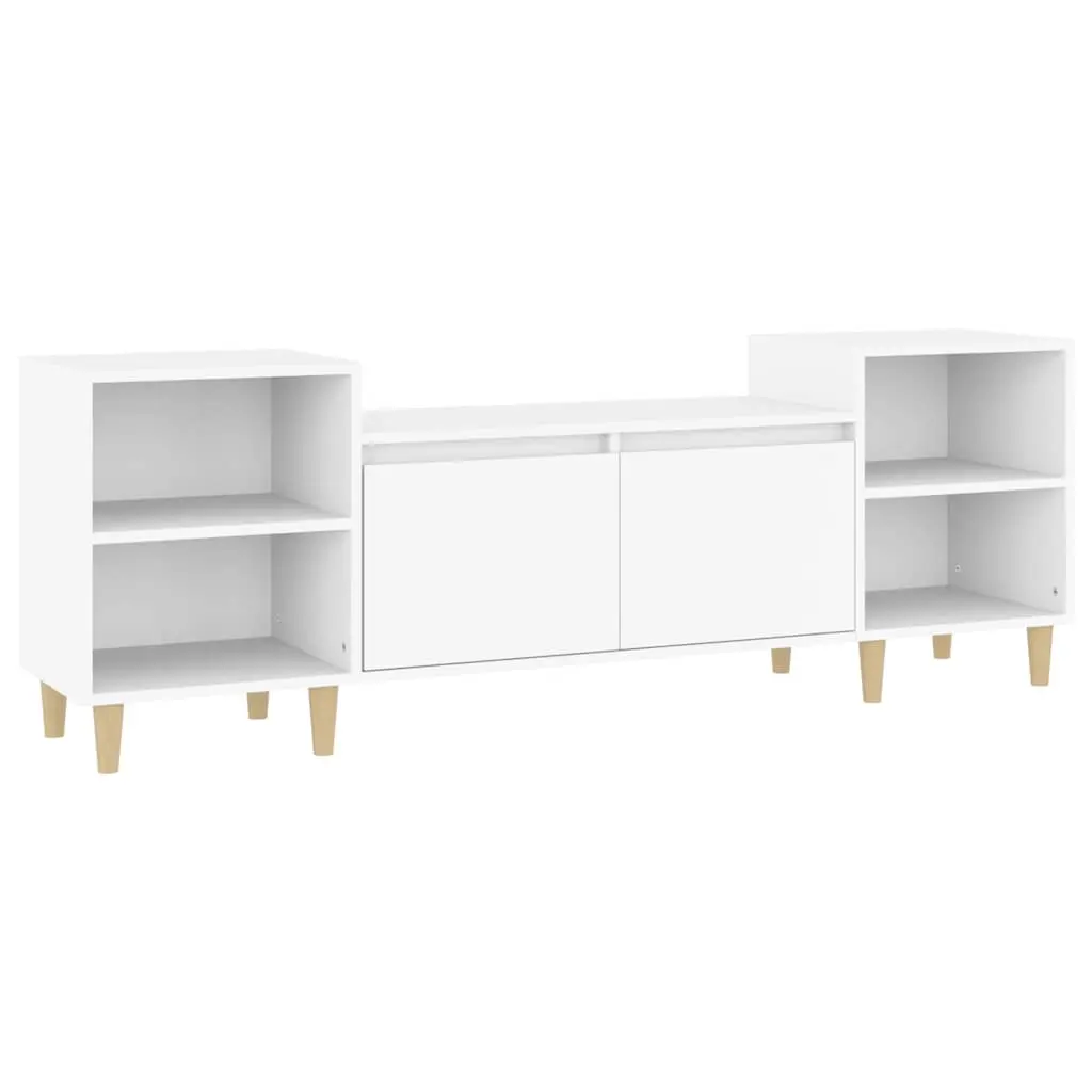 TV Cabinet White 160x35x55 cm Engineered Wood 821188 - Furniture