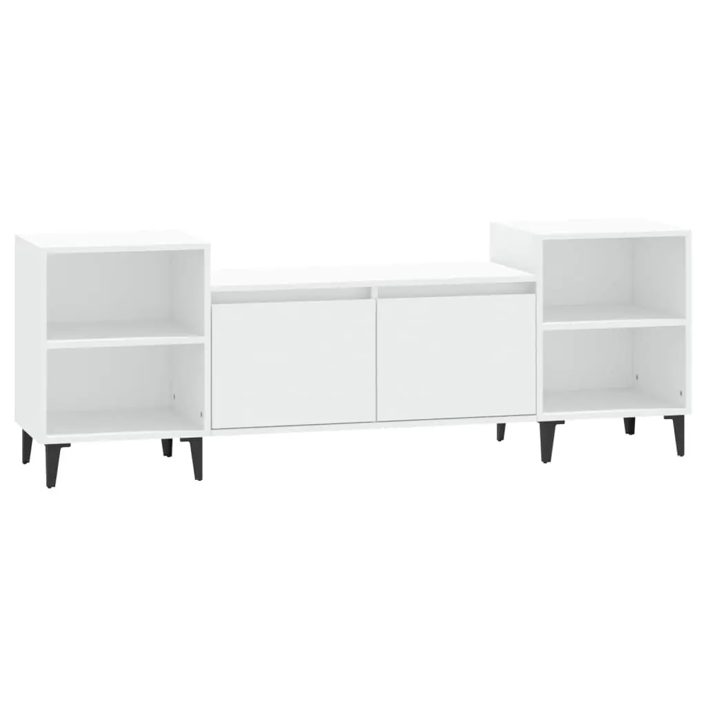 TV Cabinet White 160x35x55 cm Engineered Wood 821196 - Furniture