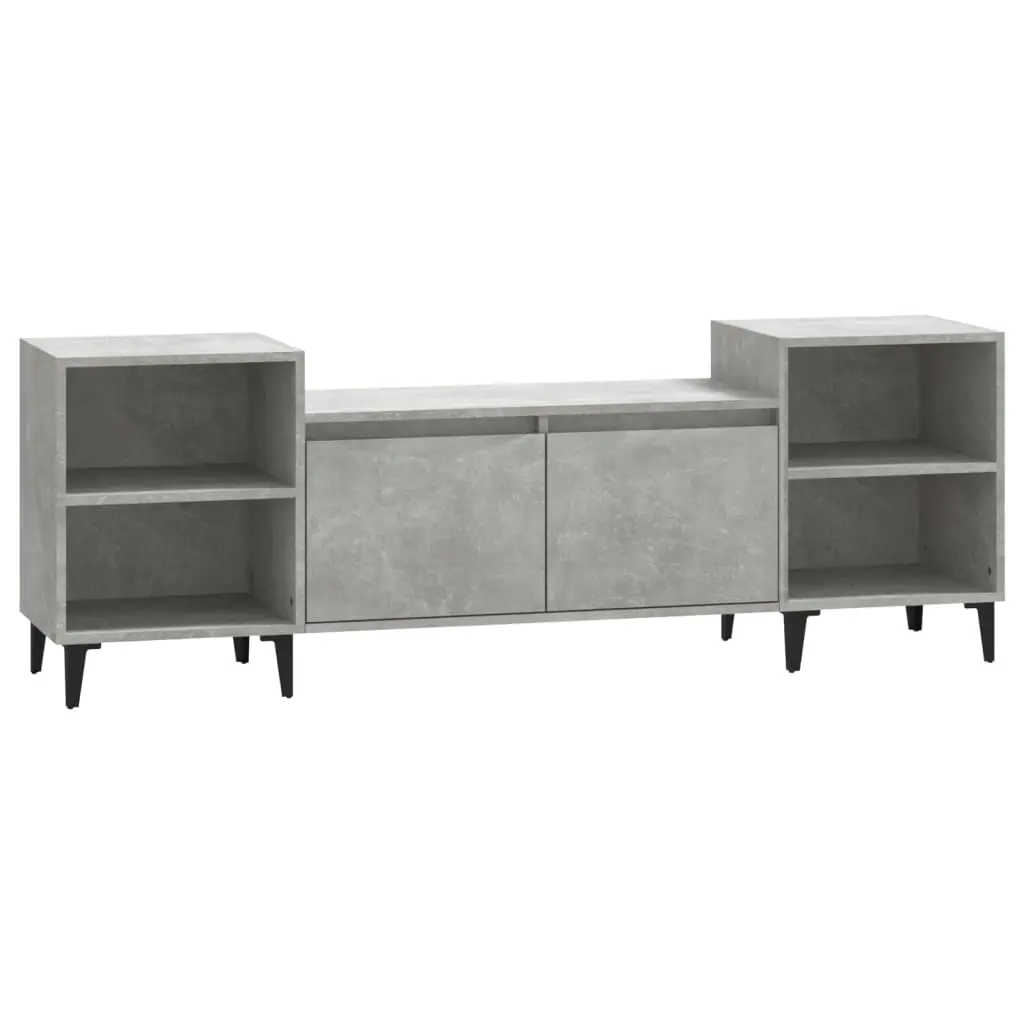 TV Cabinet Concrete Grey 160x35x55 cm Engineered Wood 821200 - Furniture