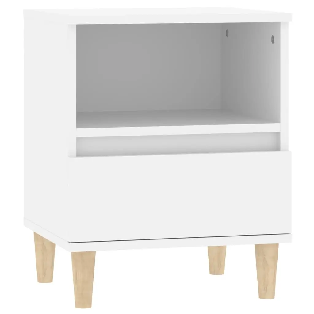 Bedside Cabinet White 40x35x50 cm 821794 - Furniture