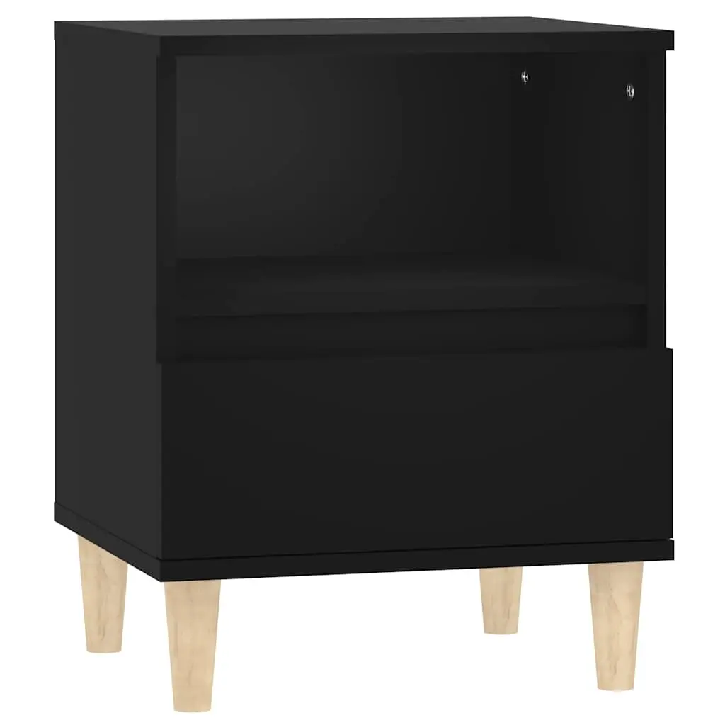 Bedside Cabinet Black 40x35x50 cm 821796 - Furniture