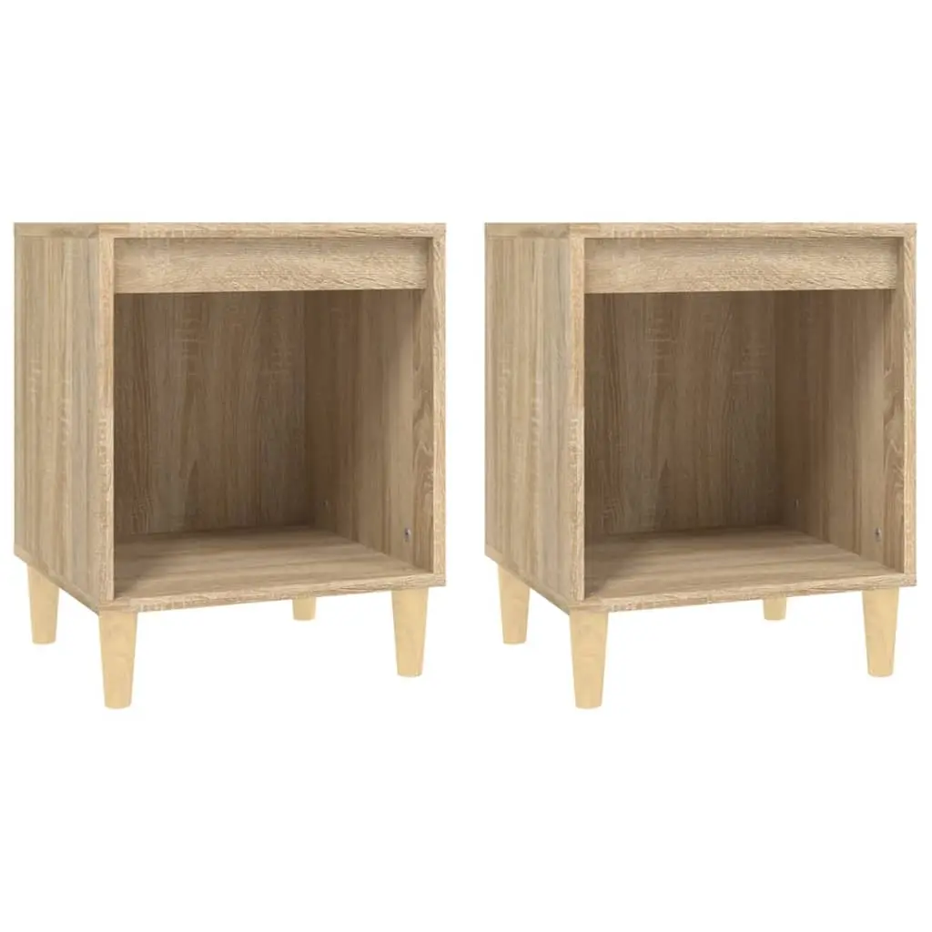 Bedside Cabinets 2 pcs Sonoma Oak 40x35x50 cm 821865 - Furniture