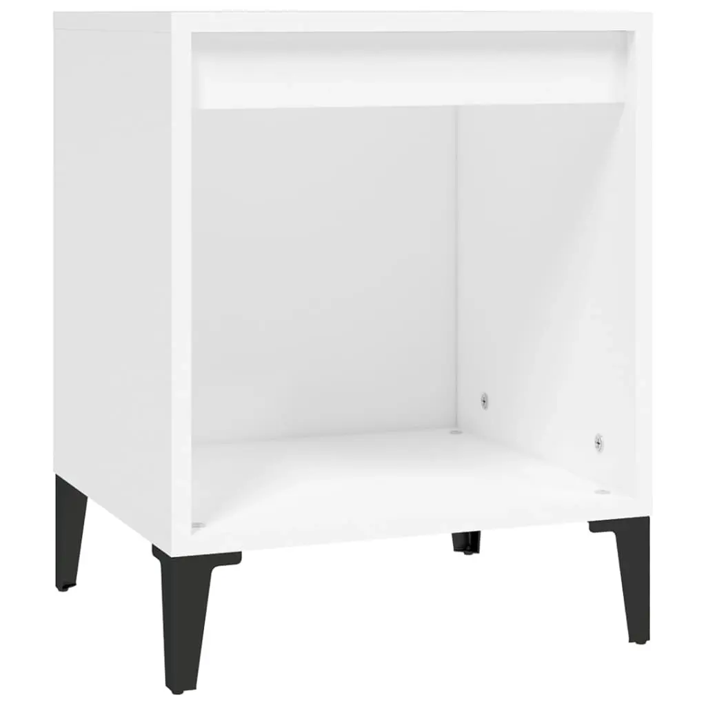 Bedside Cabinet White 40x35x50 cm 821874 - Furniture