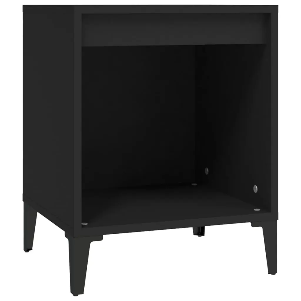 Bedside Cabinet Black 40x35x50 cm 821876 - Furniture