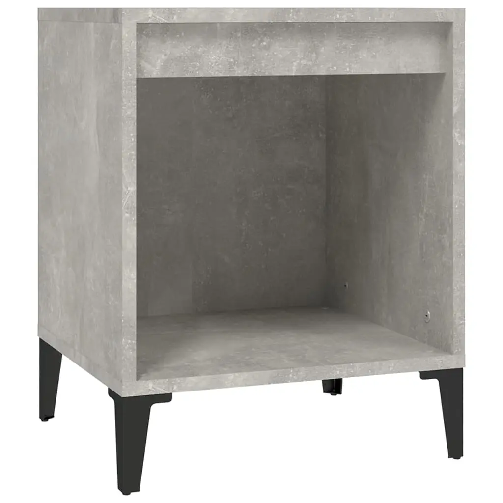 Bedside Cabinet Concrete Grey 40x35x50 cm 821882 - Furniture