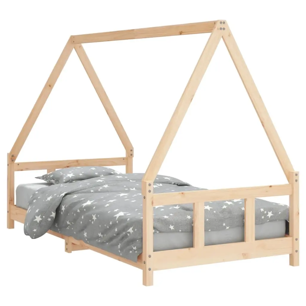 Kids Bed Frame 90x190 cm Solid Wood Pine 834462 - Furniture