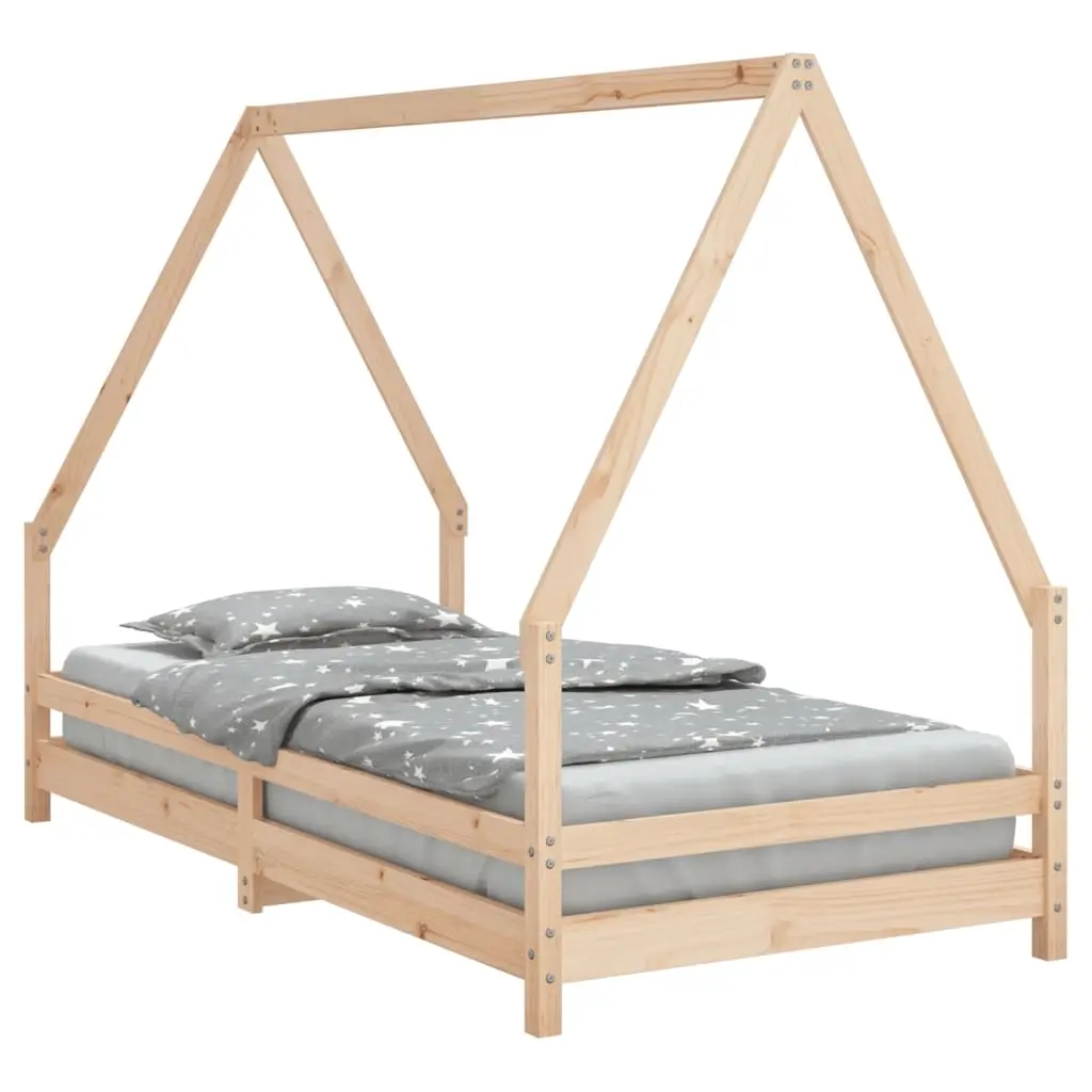 Kids Bed Frame 90x190 cm Solid Wood Pine 834492 - Furniture