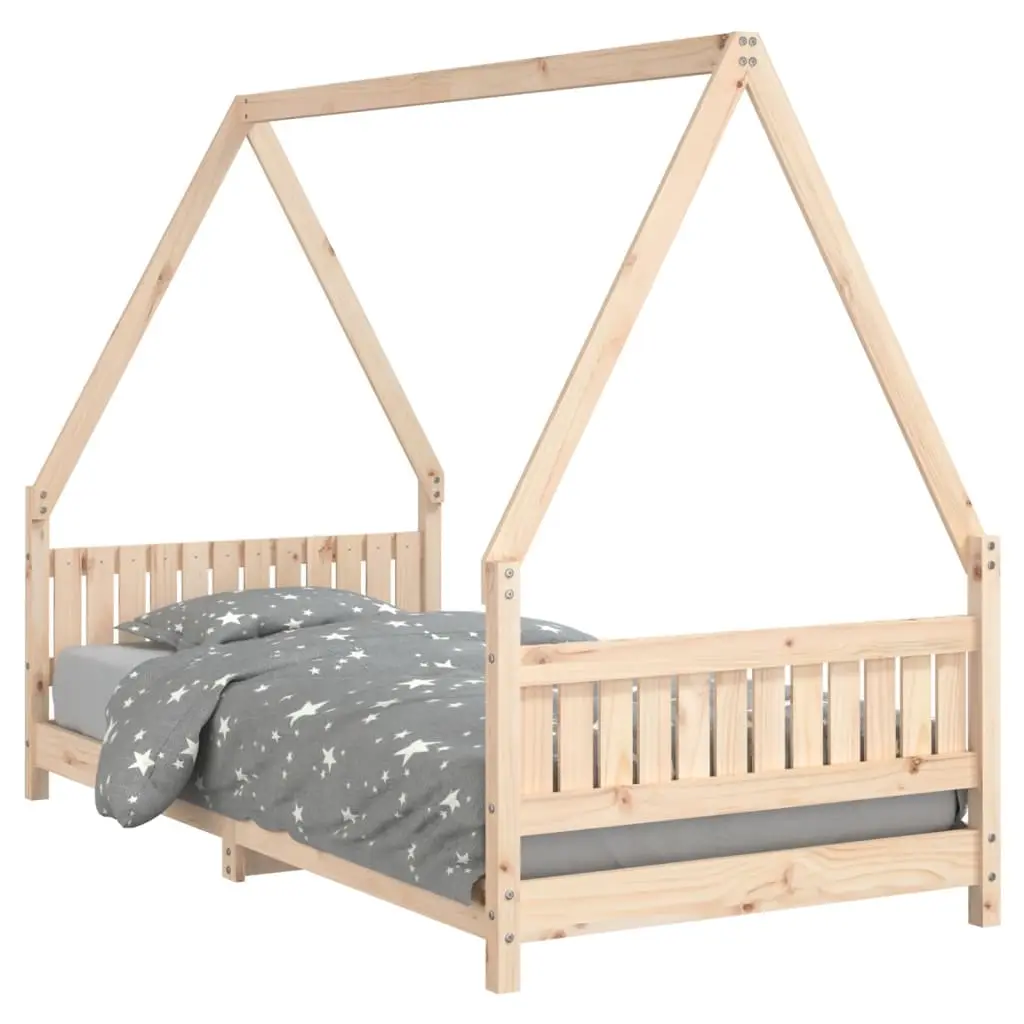 Kids Bed Frame 90x190 cm Solid Wood Pine 834507 - Furniture