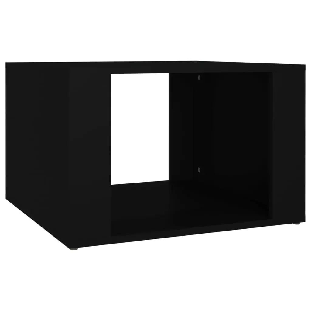 Bedside Table Black 57x55x36 cm Engineered Wood 816553 - Furniture