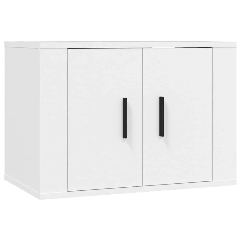 Wall Mounted TV Cabinet White 57x34.5x40 cm 816616 - Furniture