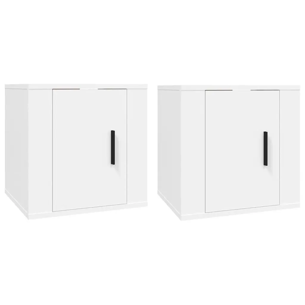 Wall Mounted TV Cabinets 2 pcs White 40x34.5x40 cm 816641 - Furniture