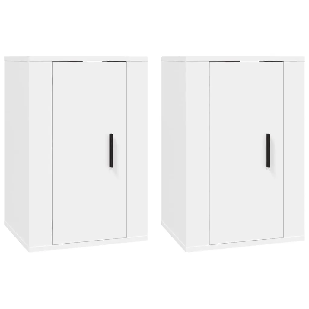 Wall Mounted TV Cabinets 2 pcs White 40x34.5x60 cm 816657 - Furniture