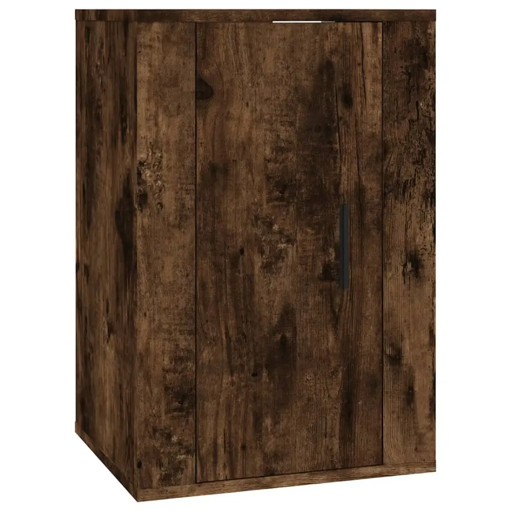 Wall Mounted TV Cabinet Smoked Oak 40x34.5x60 cm 816666 - Furniture