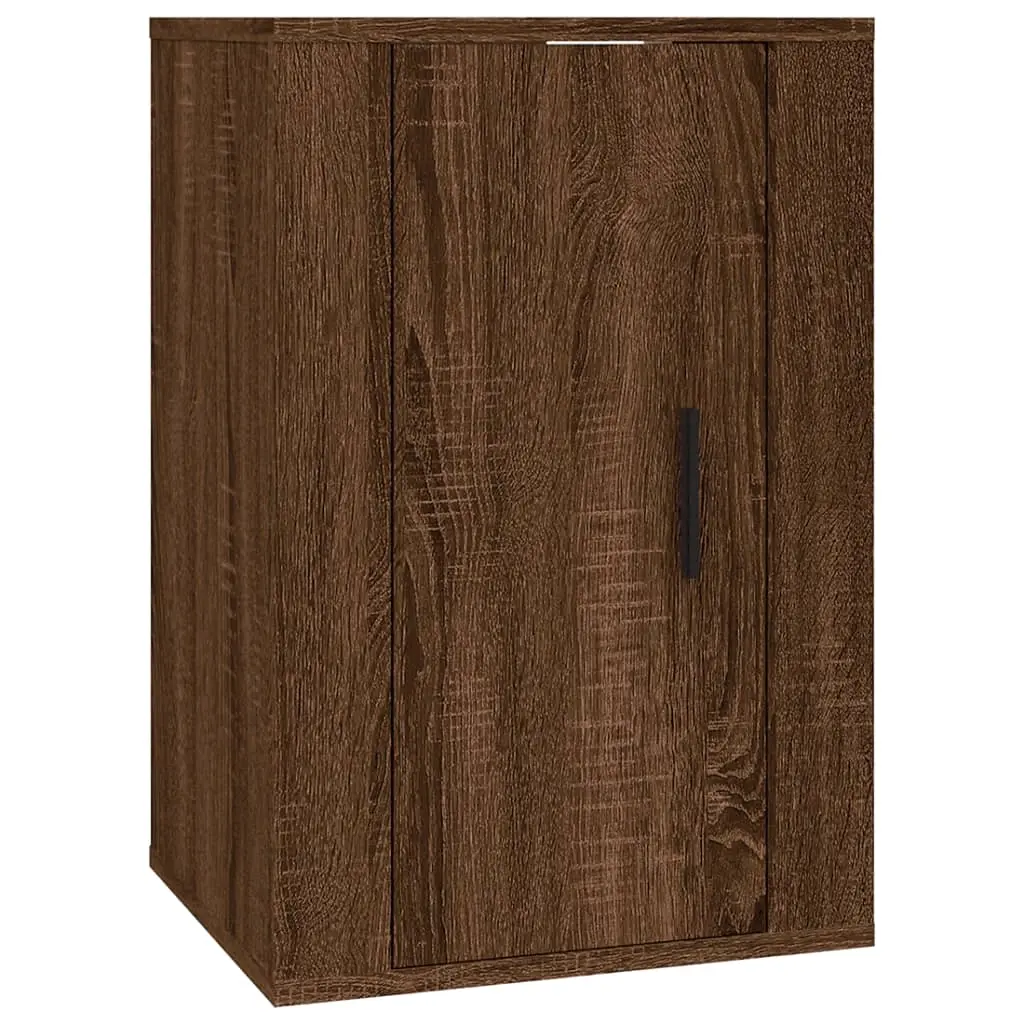 Wall Mounted TV Cabinet Brown Oak 40x34.5x60 cm 816670 - Furniture