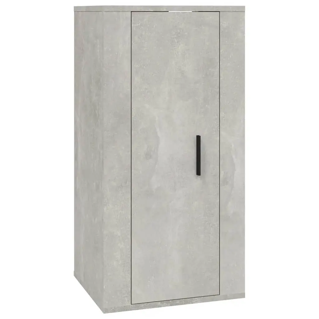 Wall Mounted TV Cabinet Concrete Grey 40x34.5x80 cm 816676 - Furniture