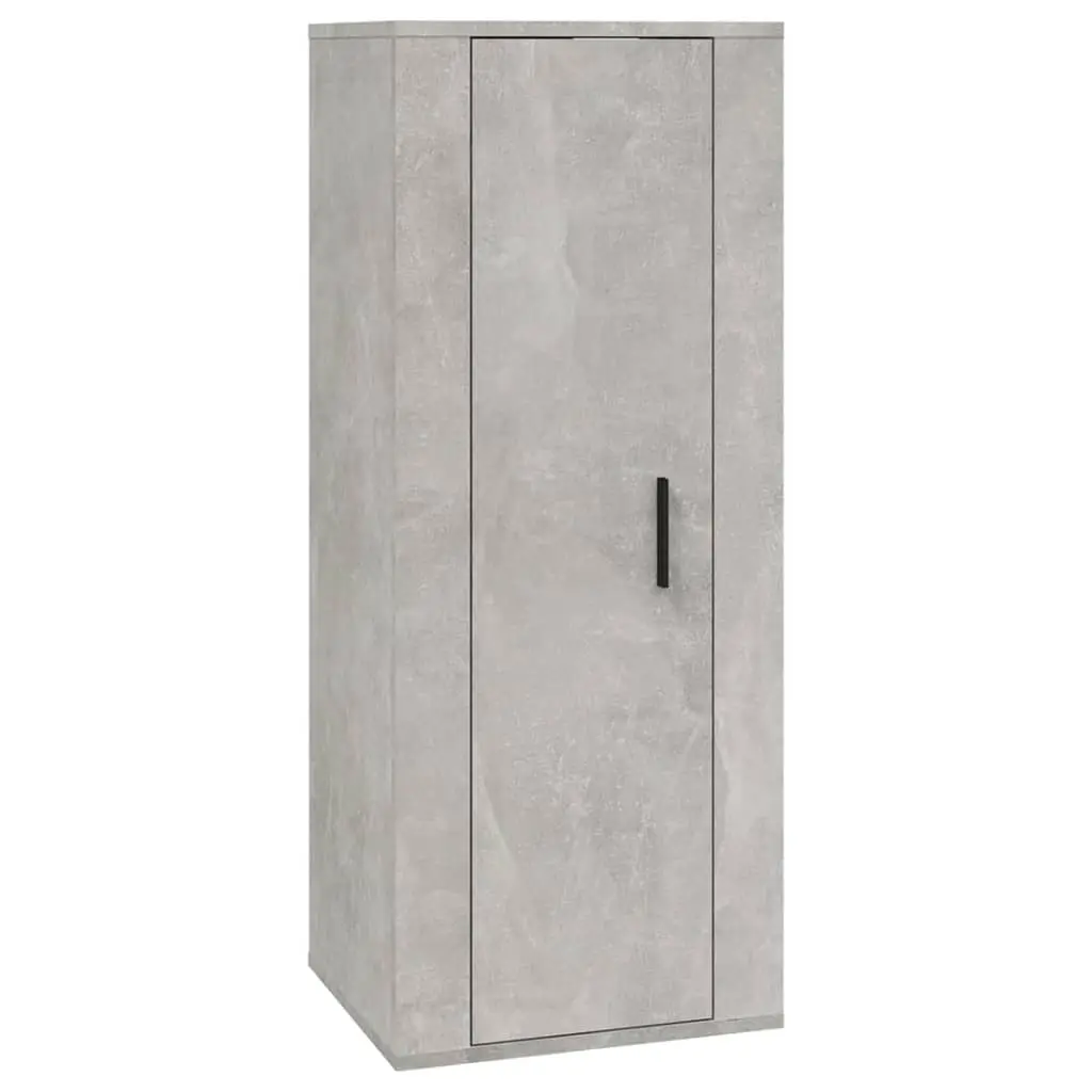 Wall Mounted TV Cabinet Concrete Grey 40x34.5x100 cm 816684 - Furniture