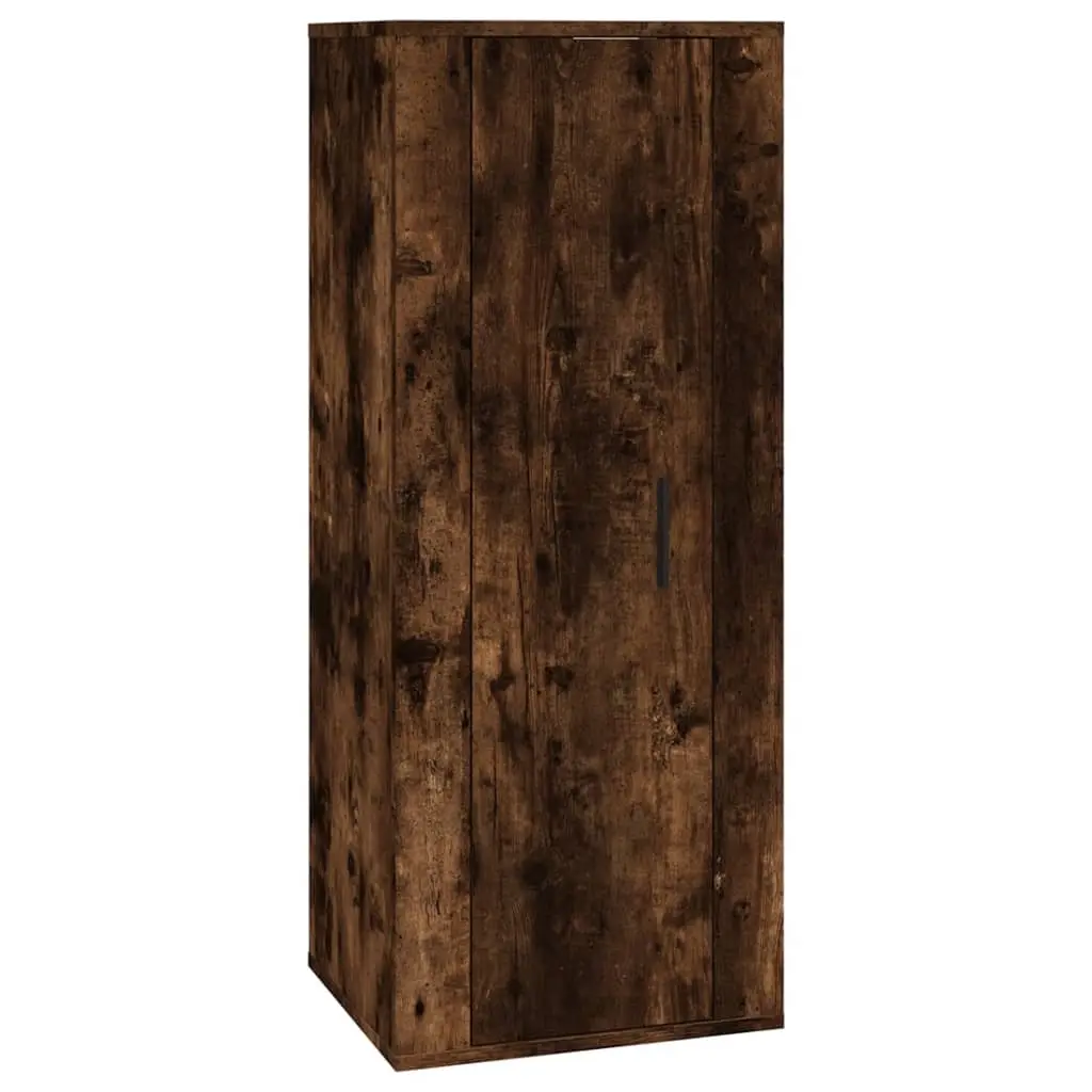 Wall Mounted TV Cabinet Smoked Oak 40x34.5x100 cm 816685 - Furniture