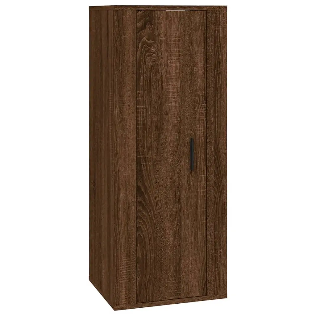 Wall Mounted TV Cabinet Brown Oak 40x34.5x100 cm 816687 - Furniture