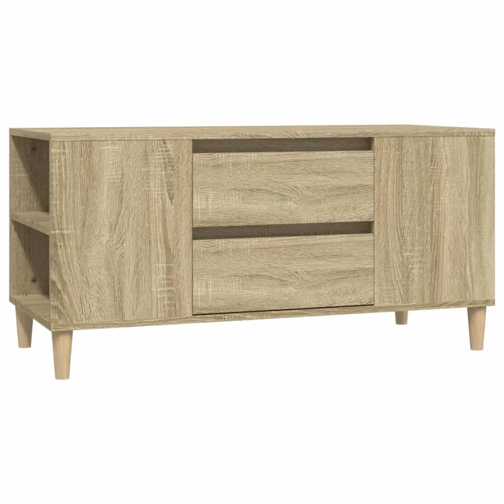 TV Cabinet Sonoma Oak 102x44.5x50 cm Engineered Wood 819599 - Furniture