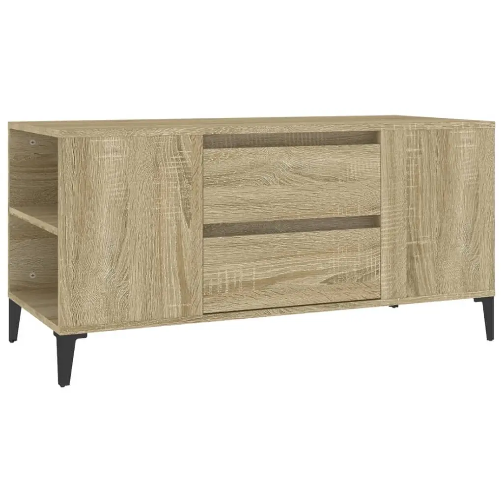 TV Cabinet Sonoma Oak 102x44.5x50 cm Engineered Wood 819607 - Furniture