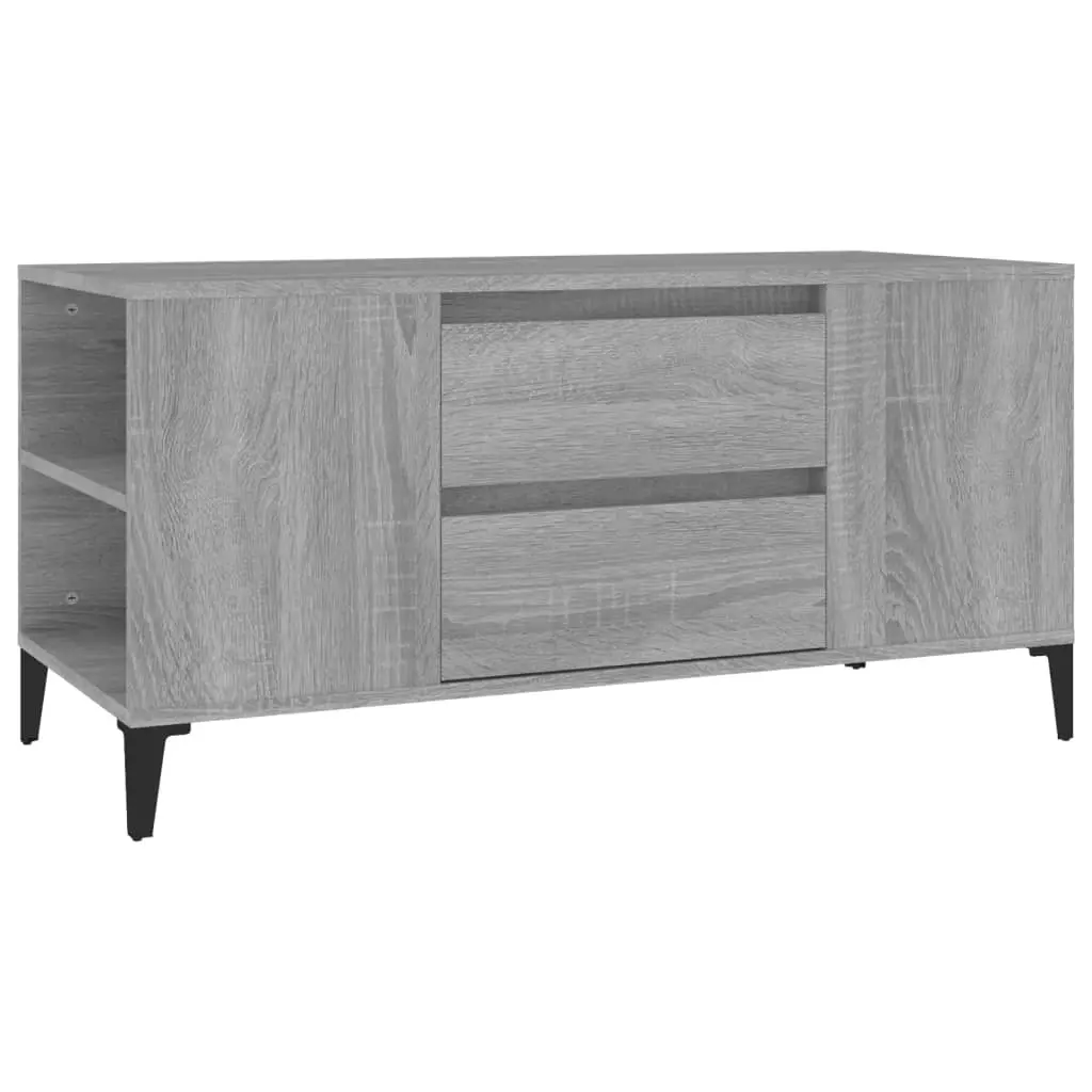 TV Cabinet Grey Sonoma 102x44.5x50 cm Engineered Wood 819610 - Furniture
